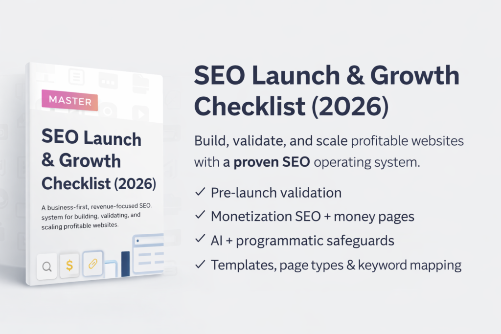 free SEO Audit Checklist 2026
