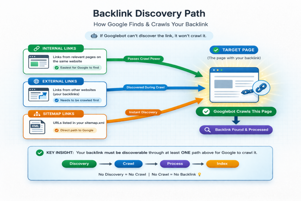 backlink discovery path how google finds backlinks