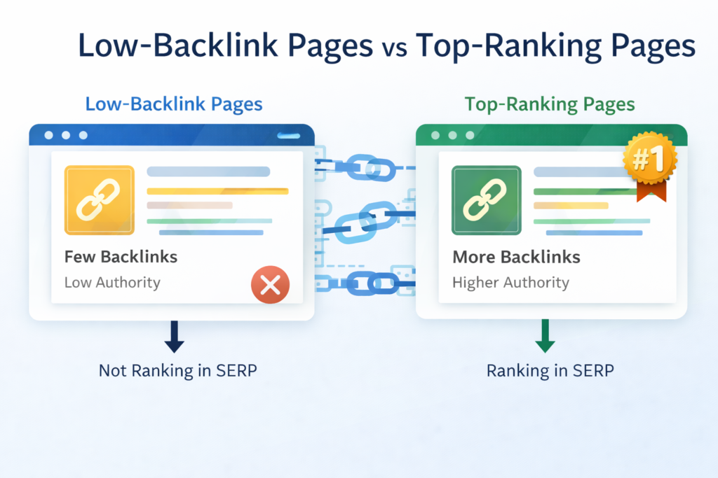 how many backlinks to rank low backlinks vs ranking pages