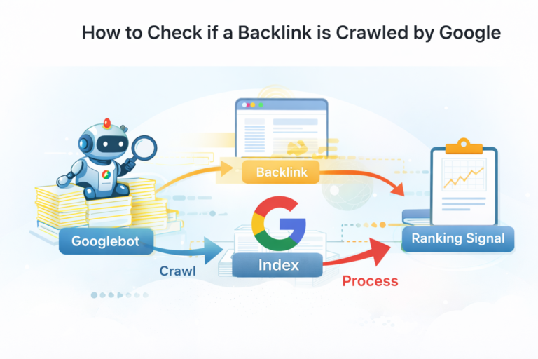 how to check if a backlink is crawled by google process overview