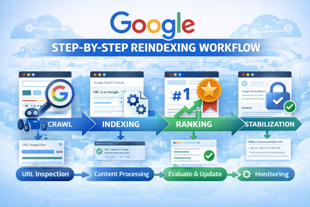 how to improve google reindex time step by step workflow