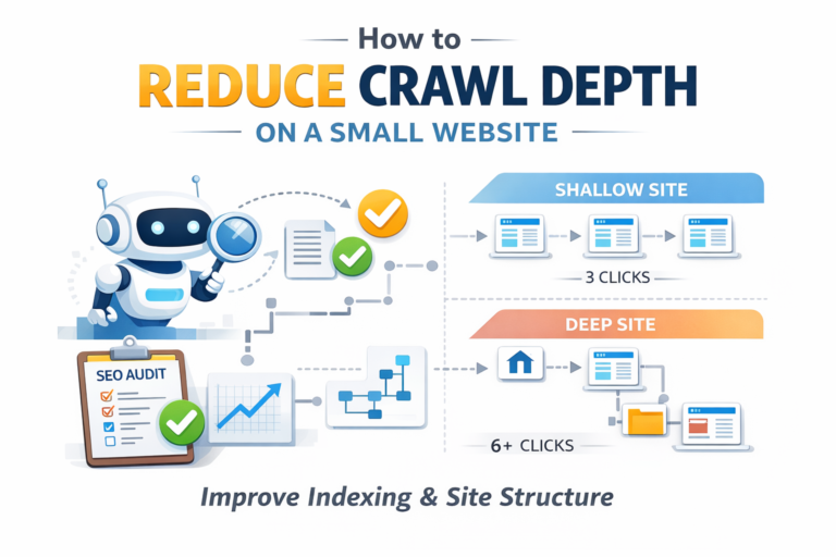 reduce crawl depth on a small website seo site structure optimization