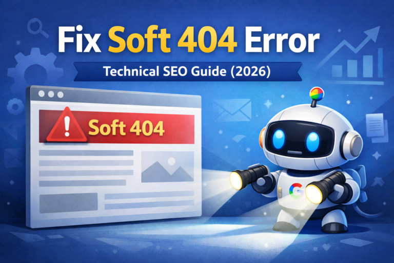fix soft 404 error technical SEO guide showing how to resolve soft 404 issues in Google Search Console